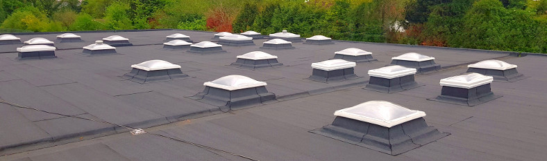 Kings International College re-roofing with new dome lights